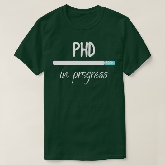 lopende phd 43 t-shirt (Design voorkant)