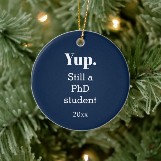 Lopende PhD-student Keramisch Ornament (Boom)