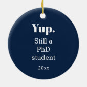 Lopende PhD-student Keramisch Ornament (Achterkant)