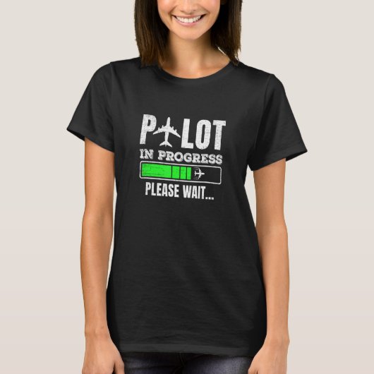 Lopende piloot Toekomstig piloot-gecertificeerd vl T-shirt (Voorkant)