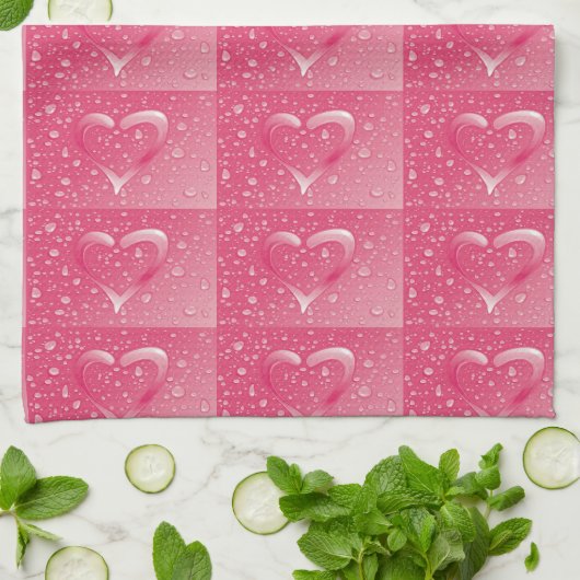 **LOPENDE PINKHOOREN** KITCHEN TOWEL THEEDOEK (Gevouwen)