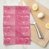 **LOPENDE PINKHOOREN** KITCHEN TOWEL THEEDOEK (Quarter Fold)