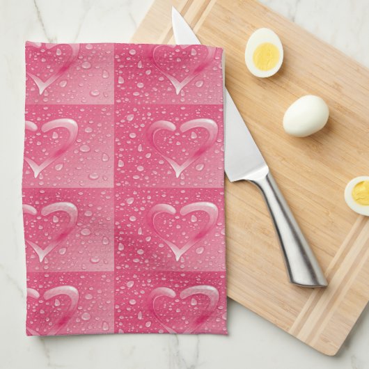 **LOPENDE PINKHOOREN** KITCHEN TOWEL THEEDOEK (Quarter Fold)