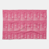 **LOPENDE PINKHOOREN** KITCHEN TOWEL THEEDOEK (Horizontaal)