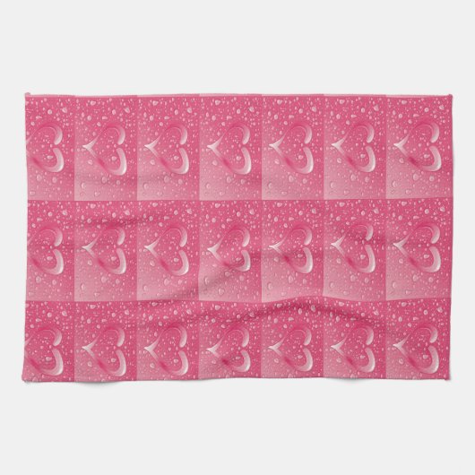 **LOPENDE PINKHOOREN** KITCHEN TOWEL THEEDOEK (Horizontaal)