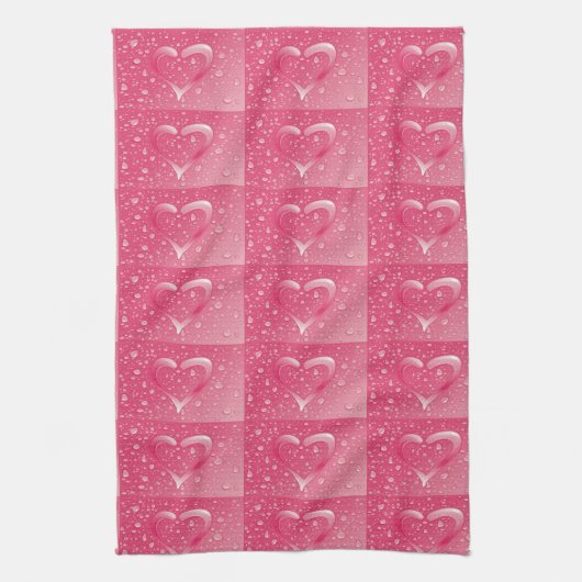 **LOPENDE PINKHOOREN** KITCHEN TOWEL THEEDOEK (Verticaal)
