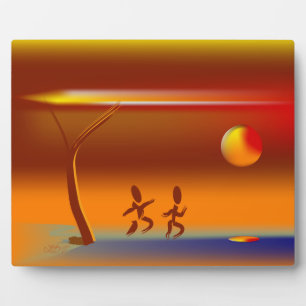 Lopende rivier fotoplaat