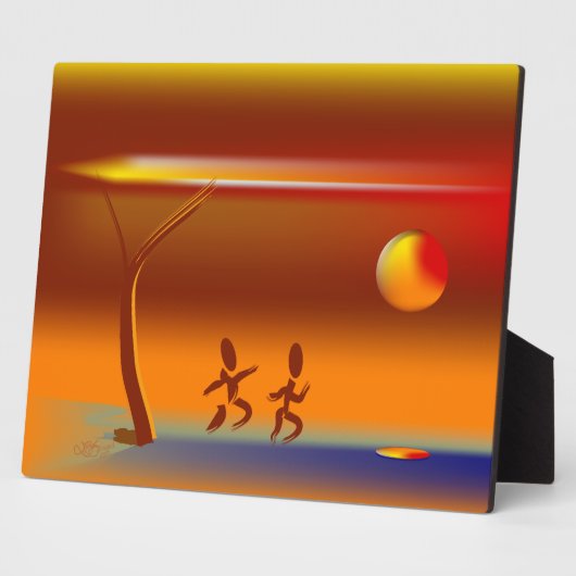 Lopende rivier fotoplaat (Zijkant)