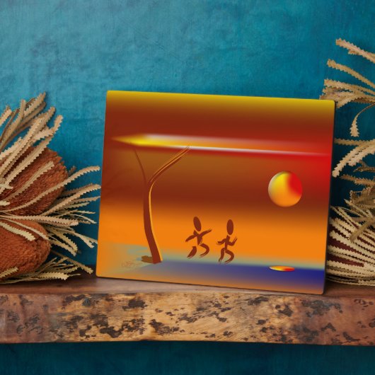 Lopende rivier fotoplaat (Zijkant)