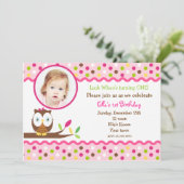 Lopende schattige foto Uitnodigingen van Aangepast (Staand voorkant)