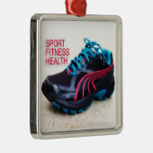 Lopende schoenen metalen ornament (Rechts)