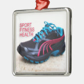 Lopende schoenen metalen ornament (Links)