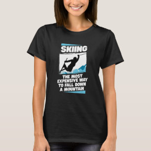 Lopende skiën Skier Snowboard Winter Games T-shirt