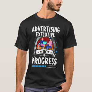 Lopende stagiair-stagiair adverteren t-shirt