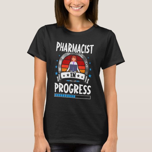 Lopende stagiaire apotheker t-shirt (Voorkant)