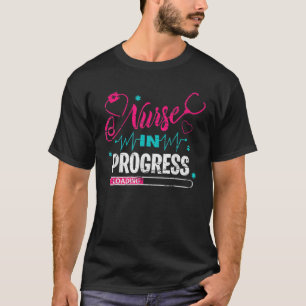 Lopende verpleegkundige Funny Neursing School T-shirt