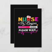 Lopende verpleegkundige Funny Nursing School, binn Informatiekaartje (Voorkant / Achterkant)