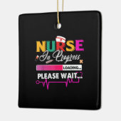 Lopende verpleegkundige Funny Nursing School, binn Keramisch Ornament (Links)