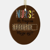 Lopende verpleegkundige Lading Student Keramisch Ornament (Rechts)