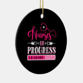 Lopende verpleegkundige scholier keramisch ornament (Rechts)