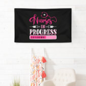 Lopende verpleegkundige scholier spandoek (Insitu)