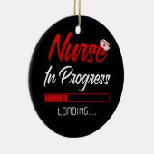 Lopende verpleegkundigen en studenten keramisch ornament (Rechts)