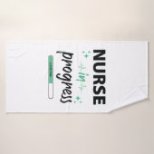 Lopende verpleegster badhanddoek (Badhanddoek)