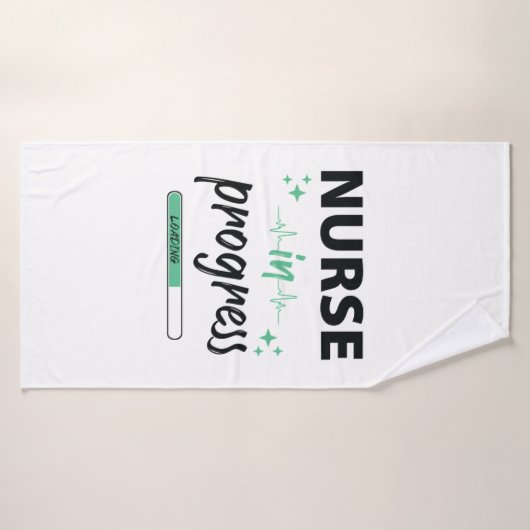 Lopende verpleegster badhanddoek (Badhanddoek)