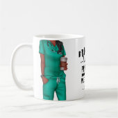 Lopende verpleegster, gepersonaliseerd koffiemok (Links)