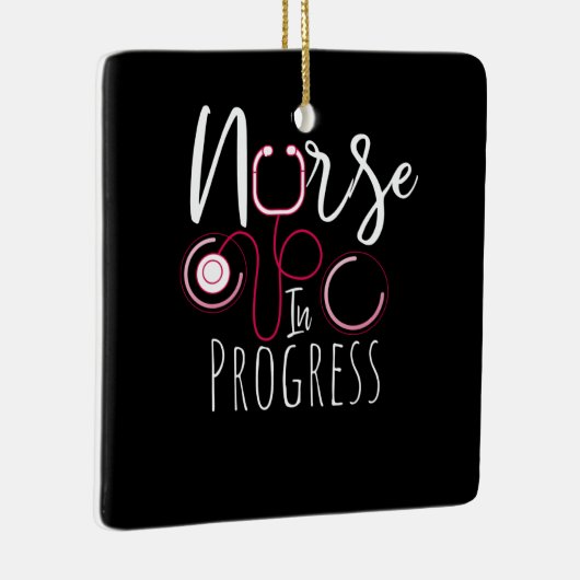Lopende verpleegster keramisch ornament (Rechts)