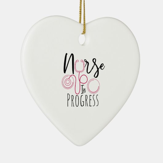 Lopende verpleegster keramisch ornament (Rechts)