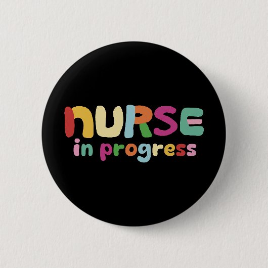 Lopende verpleegster ronde button 5,7 cm (Voorkant)