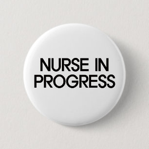 Lopende verpleegster ronde button 5,7 cm