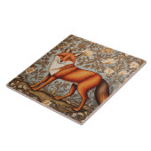 Lopende Vos William Morris Geïnspireerd Tegeltje (Zijkant)