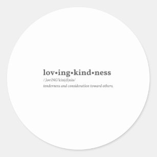 Lopende vriendelijkheid - Tenderheid en overweging Ronde Sticker