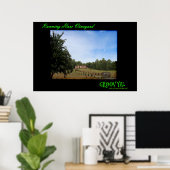 Lopende wijngaard poster (Thuiskantoor)