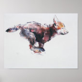 Lopende wolvenpup poster (Voorkant)