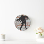 lopende zombie silhouette klok (Huis)