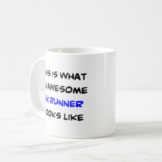 Loper 5K, geweldige Koffiemok (Voorkant links)