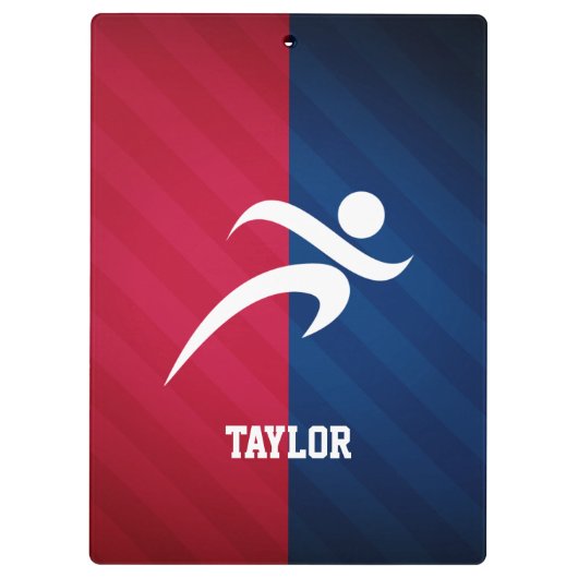 Loper; rood, wit en blauw klembord (Achterkant)