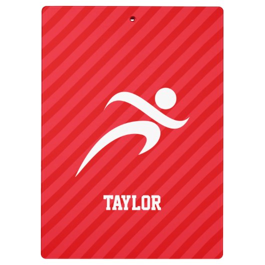 Loper; Scarlet Red Stripes Klembord (Achterkant)