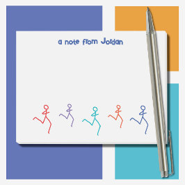 Lopers die Kleurrijke Gepersonaliseerde lopen Post-it® Notes