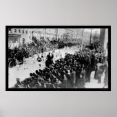 Lopers in de Brooklyn Marathon van 1909 Poster (Voorkant)