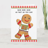 Lopers kerst feestdagen kaart (Voorkant)