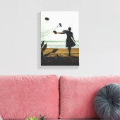 Lopers-up 84 canvas afdruk (Insitu (Woonkamer))