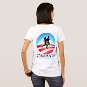 Lopers voor Obama! T-shirt (Achterkant volledig)