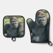 Lope's Little Quirk in de zon Ovenwant & Pannenlap Set (Voorkant)