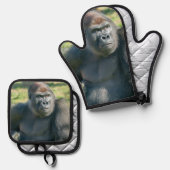 Lope's Little Quirk in de zon Ovenwant & Pannenlap Set (Voorkant / Achterkant)