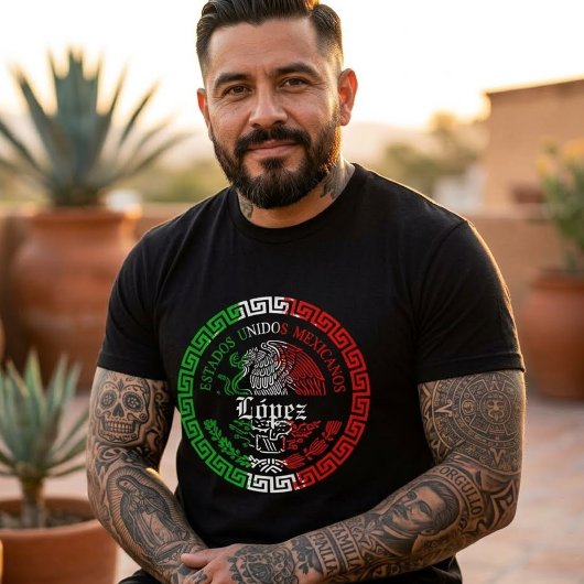 López Achternaam mexico shirt