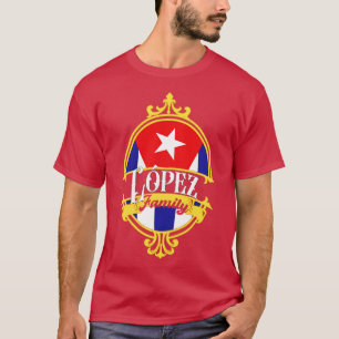 Lopez Familie Cuba Vlag T-shirt